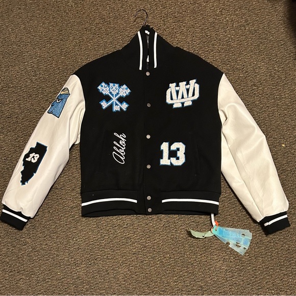 OFF-White witch Logo Patch varsity jacket - Picture 2 of 8